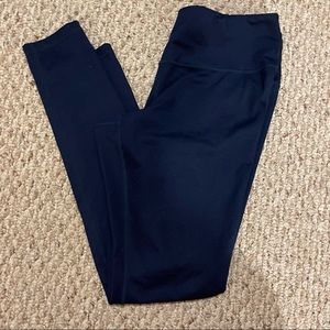 Z by Zella Full Length High Waisted Yoga Leggings Navy Large